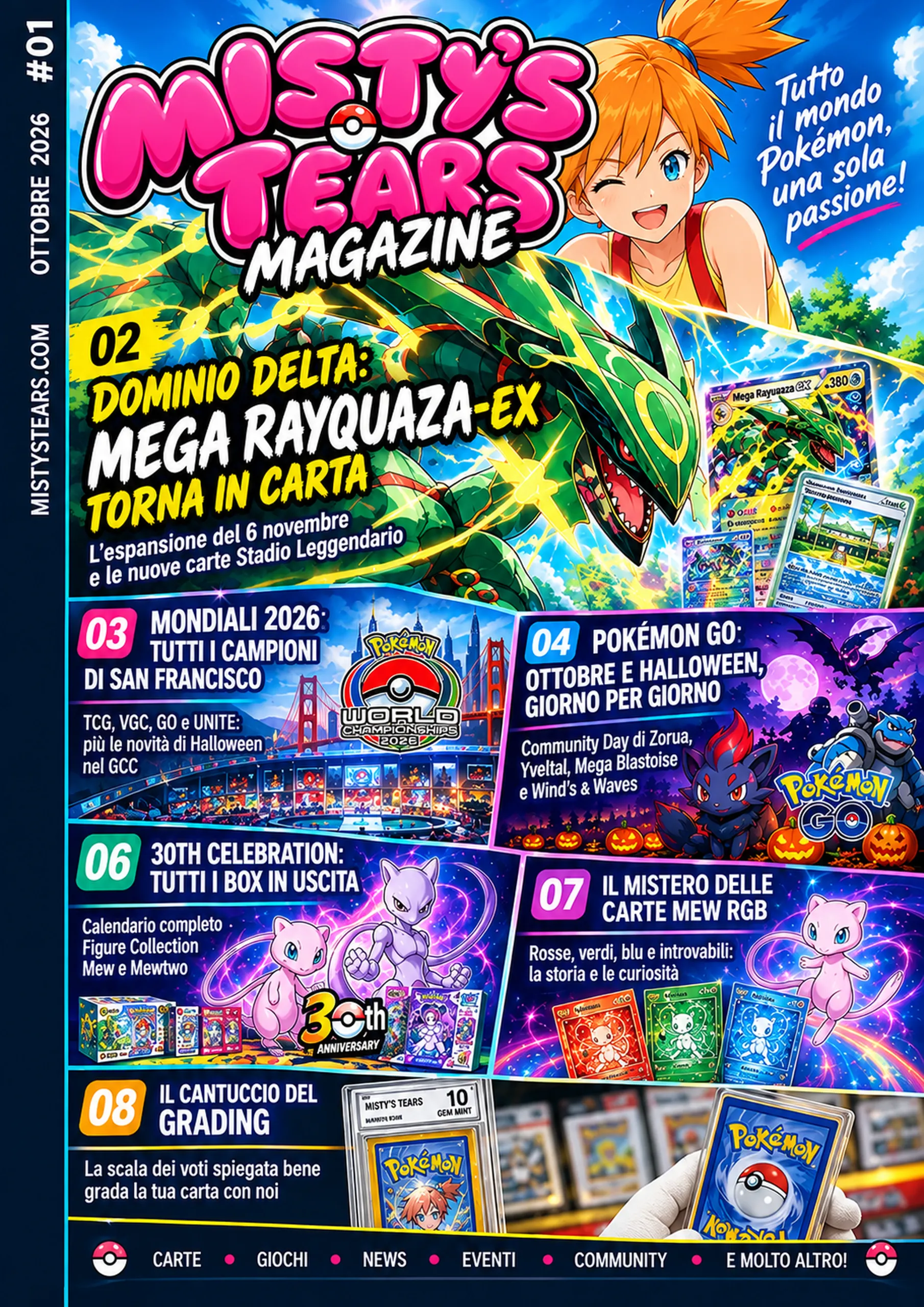 Copertina di Misty's Tears Magazine, numero 1, ottobre 2026